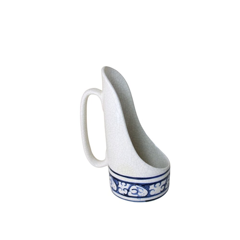 Candle Sconce w/ Handle Dedham Style USA Vintage Ceramic 91463